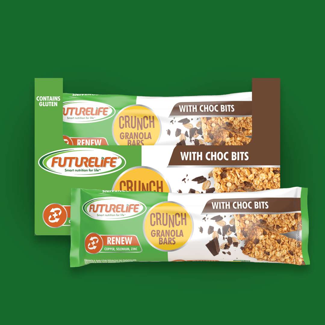 FUTURELIFE® Crunch Granola Bar – Choc Bits: 72 Units (4 Cases)