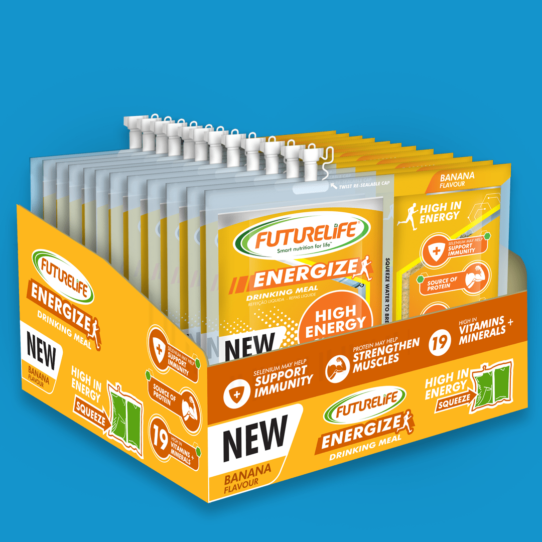 FUTURELIFE® ENERGIZE High Energy Shake – Banana: 48 Units (4 Cases)