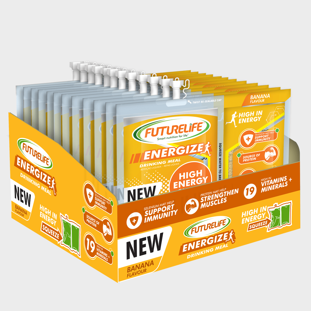 FUTURELIFE® ENERGIZE High Energy Shake – Banana: 48 Units (4 Cases)