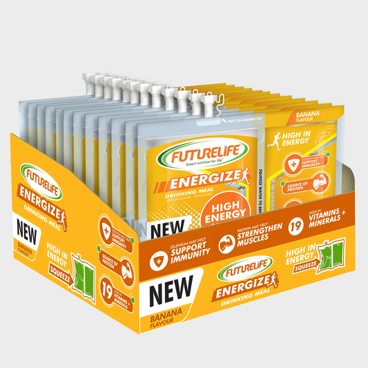 FUTURELIFE® ENERGIZE High Energy Shake – Banana: 48 Units (4 Cases)