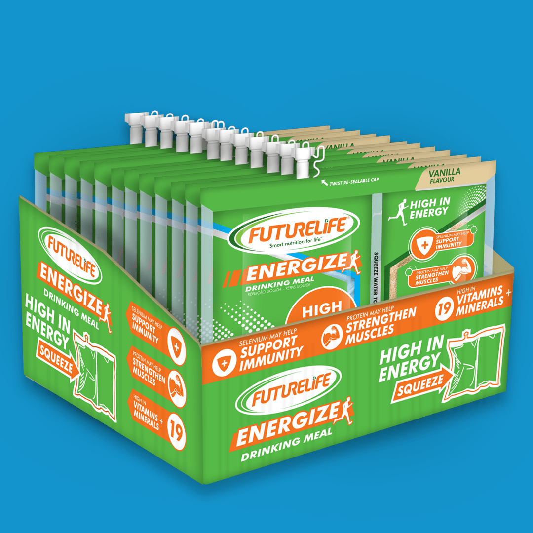 FUTURELIFE® ENERGIZE High Energy Shake – Vanilla: 48 Units (4 Cases)