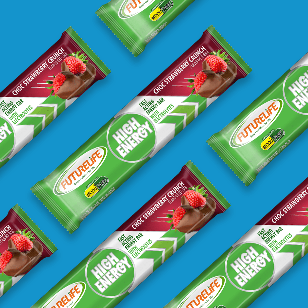 FUTURELIFE® High Energy Bar – Choc Strawberry Crunch: 80 Units (4 Cases)