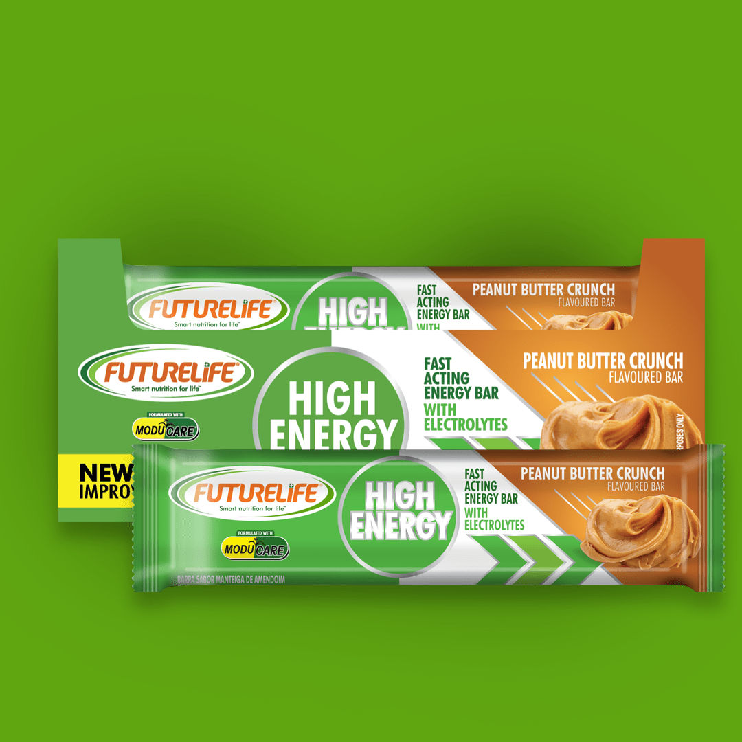 FUTURELIFE® High Energy Bar – Peanut Butter Crunch: 80 Units (4 Cases)