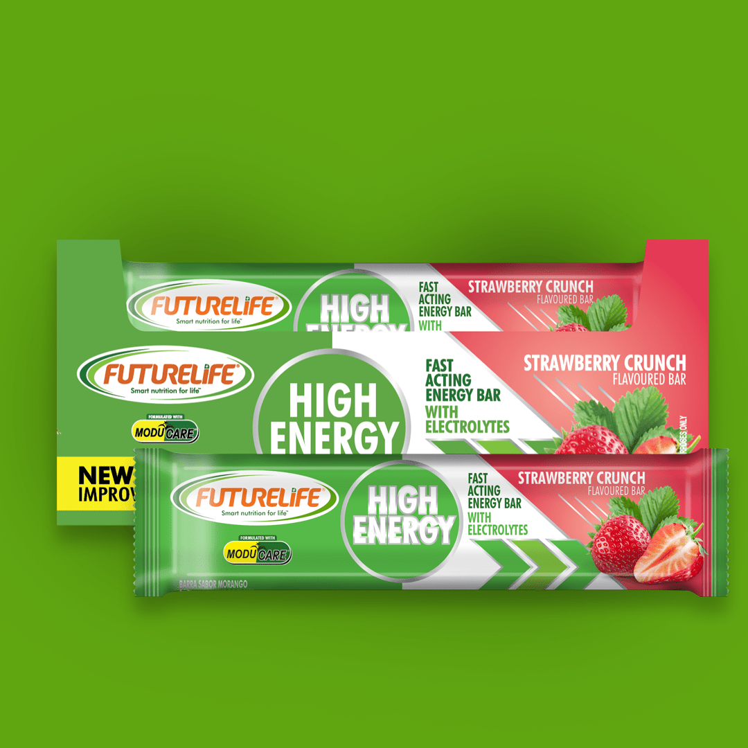 FUTURELIFE® High Energy Bar – Strawberry Crunch: 80 Units (4 Cases)