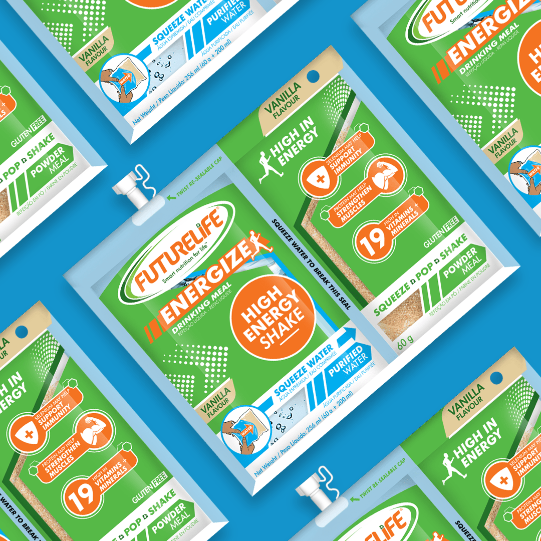 FUTURELIFE® ENERGIZE High Energy Shake – Vanilla: 48 Units (4 Cases)