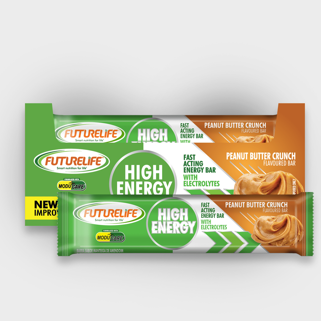 FUTURELIFE® High Energy Bar – Peanut Butter Crunch: 80 Units (4 Cases)
