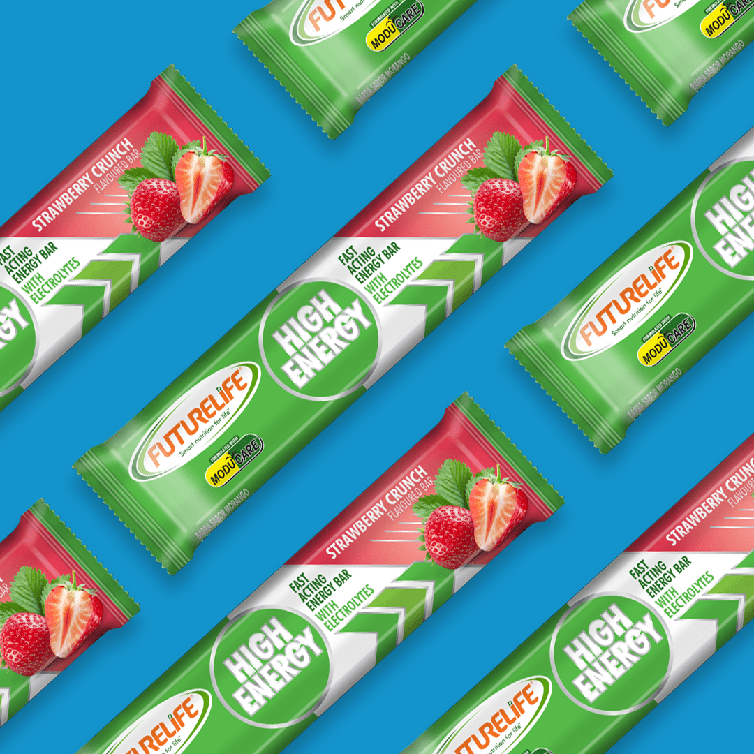 FUTURELIFE® High Energy Bar – Strawberry Crunch: 80 Units (4 Cases)